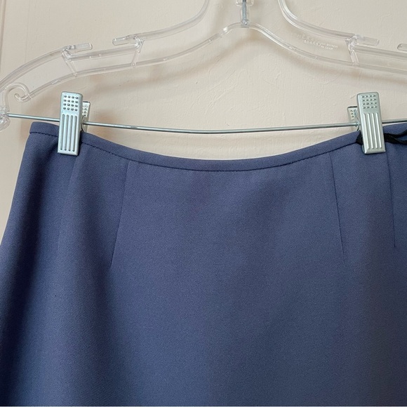 KASPER vintage grey/powder blue formal / dressy suit set with skirt 6P - Picture 5 of 8